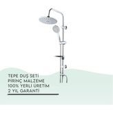 Tema 53230 Krom Rain Tondo Tepe Duş Seti