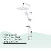 Tema 53242 Krom Rain Carismo Tepe Duş Seti