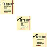 Temat Postit Pastel Sarı 75 x 75 mm 3'lü