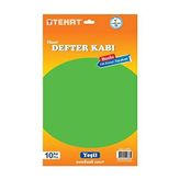 Temat Tek Kenarı Yapışkanlı Defter Kabı Mavi