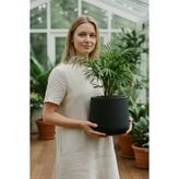 TEMMUZ HOME 4 Litre Modern Tasarım Atlas Çiçek ve Bitki Saksısı -Kaliteli Dayanıklı Plastik Bitki Saksısı