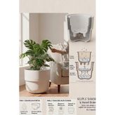 TEMMUZ HOME Kuple 25,9 Lt Modern Tasarım Saksı İç hazneli - Salon Balkon ve Ofis Tipi Büyük Boy Saksı