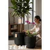 TEMMUZ HOME No1 No 2 Kuple Premium Set Modern Tasarım Saksı -Salon Balkon Ofis ve Bahçe Tipi Büyük Boy Saksı