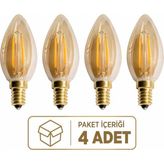 TemmuzX CT-4280 Rustik LED Ampul 4W