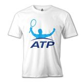 Tenis - Atp Beyaz Erkek Tshirt