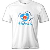 Tenis - Beat Beyaz Erkek Tshirt