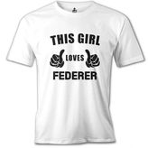 Tenis - Love Federer Beyaz Erkek Tshirt