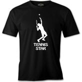 Tenis Star Siyah Erkek Tshirt - L