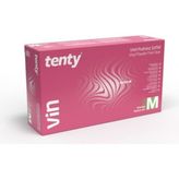 Tenty Vinil Pudrasız Şeffaf Eldiven - Pembe