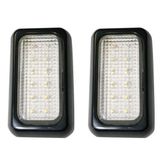 Tepe/Romörk Lambası 12 Leds, 12v24v, Siyah 2 Ad.Lik Set