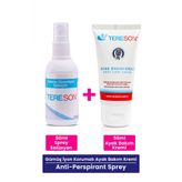 Tereson Tereson Terleme Önleyici Sprey 50 Ml + Koku Karşıtı Ayak Bakım Kremi Gümüş Iyonlu 50 Ml