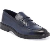 Tergan Lacivert Hakiki Deri Erkek Casual Ayakkabı - E23S1AY56537-A31 - Lacivert_A31