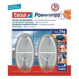 Tesa Yapıştırılabilir Oval Krom Banyo Askı