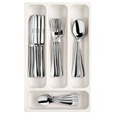 Tescoma Flexispace 899410 Mutfak Gereçleri İçin Çekmece Düzenleyici, Plastik, Beyaz, 37 x 22,2 x 4,5 cm