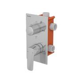 Teska Ciera Pro 2 Yönlü Banyo Panel+Batarya Kare-Krom
