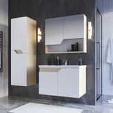 Teta Home Napoli 80 cm Mdf Banyo Dolabı Seti + Boy Dolabı