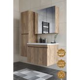 Teta Home Tokyo 80 Cm Mdf Banyo Dolabı Seti +boy Dolabı Atlantik Çam Atlantik Çam