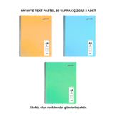 Text Pastel Defter A4 80 Yaprak Çizgili 3 Adet