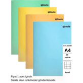 Text Pastel Defter A4 80 Yaprak Kareli 1 Adet