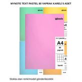 Text Pastel Defter A4 80 Yaprak Kareli 5 Adet