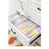 Textia Home 5'li 11 Gözlü Bez Çekmece İçi Organizer İç Çamaşırı Düzenleyici 11x15x38 cm