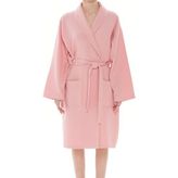 Textury Pure Waffle Pamuk Bornoz - Pembe - S