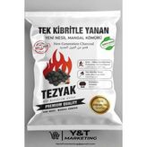 Tezyak Yeni Nesil Mangal Kömürü 2 kg Tek Kibritle Yanan Duman Yapmayan Çevre Dostu Ürün