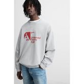 The Champ Clothing Unisex Oversize Sweatshirt, Underground Trajectory Angle Baskılı