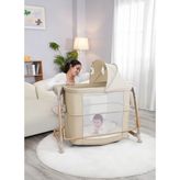 The Cool Guy Baby Home Coolguy CB111 5in1 Elektrikli Otomatik Sallanan Haki Anne Yanı Beşik Alüminyum Tekerlekli