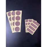 The Kibrit House Yuvarlak Dirdörtgen Yapışkanlı Kibrit Yakma Stickerları – Petek Desenli 24’lü Set