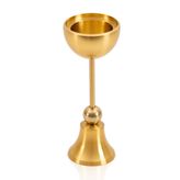The Mia Brass Pirinç Şamdan Mumluk 12 cm