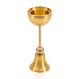 The Mia Brass Pirinç Şamdan Mumluk 15 cm