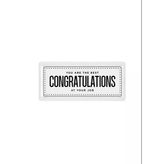 The Mia Dikdörtgen Servis Tabağı Congratulations 35x16 Cm