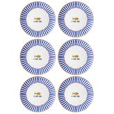 The Mia Fish 26 CM 6'lı Servis Tabağı Set