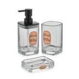 The Mia Globe Banyo Seti 3 Parça Şeffaf 330 ml