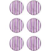 The Mia Joy Pasta Tabağı 6lı Set Mor 19 cm - Çok Renkli - Tek Ebat