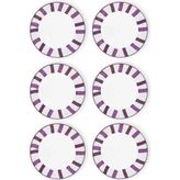 The Mia Joy Yemek Tabağı 6lı Set Mor 20 cm - Tek Ebat