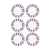 The Mia Joy Yemek Tabağı 6lı Set Mor