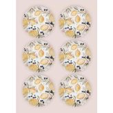 The Mia Limoncello Yemek Tabağı 6lı Set 20 cm - Renkli - Tek Ebat