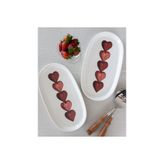 The Mia Luv Oval Servis Tabağı 2Li 29 Cm