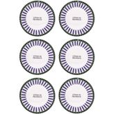 The Mia Provence Yemek Tabağı 6lı Set 20 cm - 100 ml - Renkli Beyaz