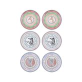 The Mia Spring Pasta Tabağı 6Lı Set 19 Cm Spr0001