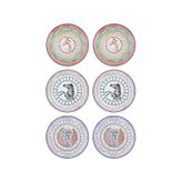 The Mia Spring Seramik 6'lı Servis Tabağı 26 Cm