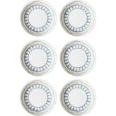 The Mia Spring Yemek Tabağı 6lı Set 20 cm - Renkli - Tek Ebat