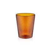 The Mia Striped Borosilikat 400 ml Amber Cam Bardak