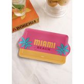 The Mia TPS0060 24x14 cm Fuşya Miami Mini Tepsi