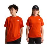 The North Face Teen New 24/7 Ss Tee Çocuk Outdoor Tişörtü NF0A8DF2G6L1 Turuncu - 2XL