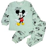 The Secret Desire Mickey Mouse Baskılı Erkek Çocuk Pijama Takımı (Uzun Kollu Üst + Alt) 6-12 Ay Soft - 6 - 12 Ay