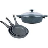 Thermoad Aleminyum Döküm 3 Lü Tava 28 cm Basık Tencere