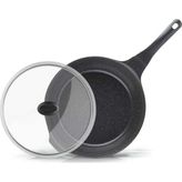 Thermoad Cam Kapaklı Core Wok Tava 28 Cm Açık Gri